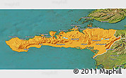 Political 3D Map of Snafellsnes- og Hnappadals, satellite outside