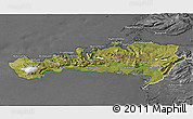 Satellite 3D Map of Snafellsnes- og Hnappadals, desaturated