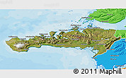 Satellite 3D Map of Snafellsnes- og Hnappadals, political outside