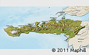 Satellite 3D Map of Snafellsnes- og Hnappadals, shaded relief outside