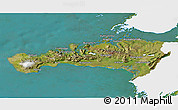 Satellite 3D Map of Snafellsnes- og Hnappadals, single color outside