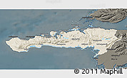 Shaded Relief 3D Map of Snafellsnes- og Hnappadals, darken