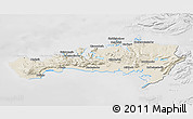 Shaded Relief 3D Map of Snafellsnes- og Hnappadals, lighten, desaturated