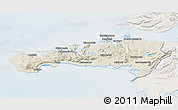 Shaded Relief 3D Map of Snafellsnes- og Hnappadals, lighten