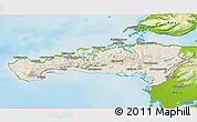 Shaded Relief 3D Map of Snafellsnes- og Hnappadals, physical outside