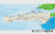 Shaded Relief 3D Map of Snafellsnes- og Hnappadals, political outside