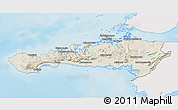 Shaded Relief 3D Map of Snafellsnes- og Hnappadals, single color outside