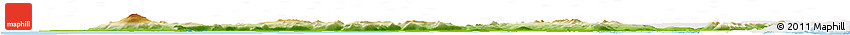 Physical Horizon Map of Snafellsnes- Og Hnappadals, single color outside