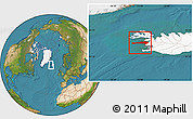Satellite Location Map of Snafellsnes- og Hnappadals, highlighted country