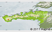Physical Map of Snafellsnes- og Hnappadals, semi-desaturated