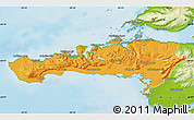 Political Map of Snafellsnes- og Hnappadals, physical outside