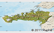 Satellite Map of Snafellsnes- og Hnappadals, shaded relief outside