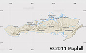 Shaded Relief Map of Snafellsnes- og Hnappadals, cropped outside