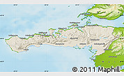 Shaded Relief Map of Snafellsnes- og Hnappadals, physical outside