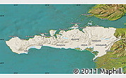 Shaded Relief Map of Snafellsnes- og Hnappadals, satellite outside