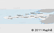 Gray Panoramic Map of Snafellsnes- og Hnappadals, single color outside