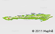 Physical Panoramic Map of Snafellsnes- og Hnappadals, cropped outside