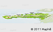 Physical Panoramic Map of Snafellsnes- og Hnappadals, lighten
