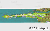 Physical Panoramic Map of Snafellsnes- og Hnappadals, satellite outside