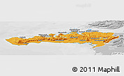 Political Panoramic Map of Snafellsnes- og Hnappadals, lighten, desaturated