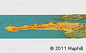 Political Panoramic Map of Snafellsnes- og Hnappadals, satellite outside