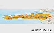 Political Panoramic Map of Snafellsnes- og Hnappadals, shaded relief outside