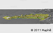 Satellite Panoramic Map of Snafellsnes- og Hnappadals, desaturated
