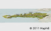 Satellite Panoramic Map of Snafellsnes- og Hnappadals, lighten