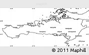 Blank Simple Map of Snafellsnes- og Hnappadals