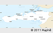 Classic Style Simple Map of Snafellsnes- og Hnappadals, single color outside
