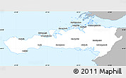 Gray Simple Map of Snafellsnes- og Hnappadals, single color outside