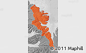 Political Map of Stranda, desaturated