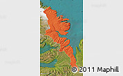 Political Map of Stranda, satellite outside