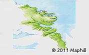 Physical Panoramic Map of Stranda, single color outside