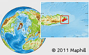 Physical Location Map of Sudur-Múlasýsla