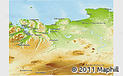 Physical Panoramic Map of Sudur-Tingeyjarsýsla