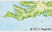 Physical Map of Vestur-Bardastrandarsýsla