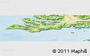 Physical Panoramic Map of Vestur-Bardastrandarsýsla
