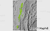 Physical 3D Map of Andaman Islands, darken, desaturated