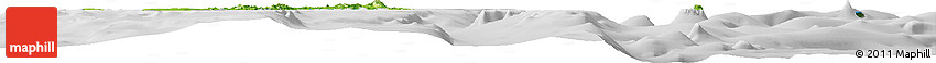 Physical Horizon Map of Andaman Islands, lighten, desaturated