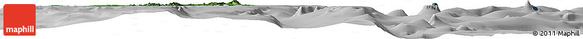 Satellite Horizon Map of Andaman Islands, lighten, desaturated