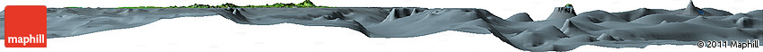 Satellite Horizon Map of Andaman Islands, semi-desaturated