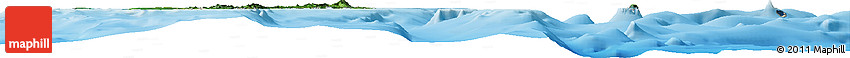 Satellite Horizon Map of Andaman Islands, shaded relief outside