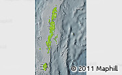 Physical Map of Andaman Islands, darken, semi-desaturated