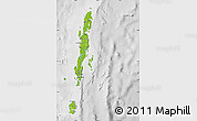 Physical Map of Andaman Islands, lighten, desaturated