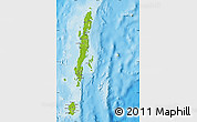 Physical Map of Andaman Islands, political outside