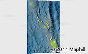 Physical 3D Map of Nicobar Islands, darken