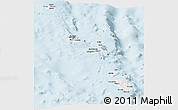 Gray Panoramic Map of Nicobar Islands