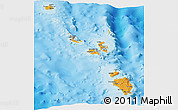 Political Panoramic Map of Nicobar Islands