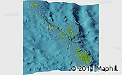 Satellite Panoramic Map of Nicobar Islands